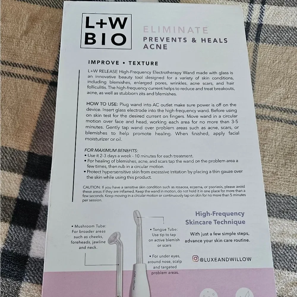 L+W Bio High-Frequency Electrotherapy Wand - Picture 2 of 4